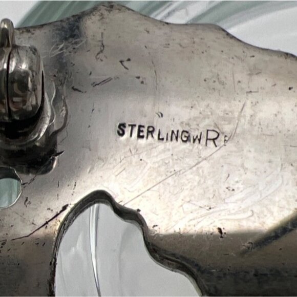 wRe W E Richards Sterling Silver Seahorse Pin Brooch Vintage Collectible - Picture 3 of 7